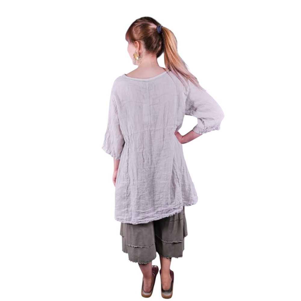 Blue Fish Linen Zen Tunic NWOT - Picture 4 of 12